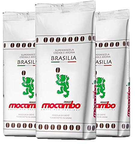 3 x Mocambo Kaffee Espresso - Brasilia Crema E Aroma, 250g Bohnen