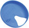 Nalgene Easy Sipper - Blue, 53mm Universal Splash Guard for Wide Mouth Bottles, Dishwasher Safe, Allows Normal Cap Use