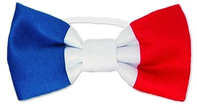 Noeud papillon tricolore France