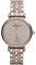 Emporio Armani Watch For Women, Quartz Movement and 31mm Case Size with Stainless steel, Leather or Silicone strap Set aus Grau und Roségoldtönen , 31MM