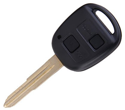 2 Pulsante Coperture Chiave Telecomando Con Lama Interruttori Pad in Gomma Per Toyota Yaris