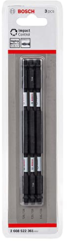 Bosch Professional 8tlg. Doppelschrauber Bit Set Torx (Impact Control, 8 x T25-T25 Bits - Länge: 150mm, Pick and Click)