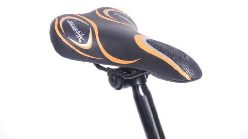 Fahrrad Sattel Wittkop KINETIK Limited MTB Trekking Race mit Kloben Saddle (schwarz / orange)