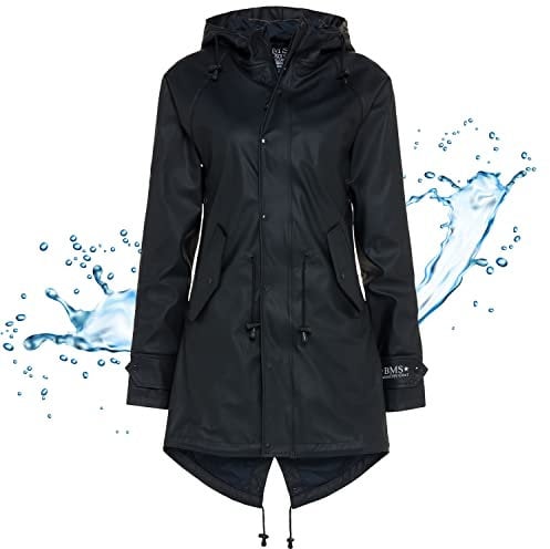 BMS Regenmantel 100% wasserdicht - marine - 38