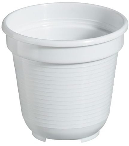 Geli Blumentopf 24 cm, weiß, 24 x 24 x 20.5 cm, 80602410