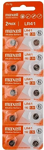 Maxell Alkali Knopfzelle Typ LR 41 10er Blister