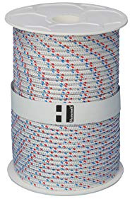 Hummelt® SilverLine-Rope Schot Seil Polyesterseil 6mm 100m weiß/blau/rot auf Rolle