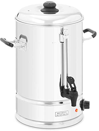 Royal Catering Instant Hot Water Dispenser Urn RCWK 15L (Total capacity 15 L, Operating capacity 11 L, 105 Cups, 2,500 Watts, 30-100 °C, Stainless steel)