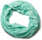 styleBREAKER Damen Jersey Loop Schlauchschal in Crash-Optik | Leichter elastischer Sommerschal Unifarben | Weich & Modisch | One Size, Farbe:Mint