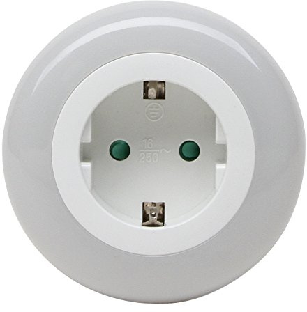 Kopp Nachtlicht mit 3 LED's Tag/Nachtsensor und Steckdose, 195904017