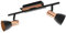 EGLO LED Deckenleuchte Barnham, 2 flammige Deckenlampe, Deckenstrahler aus Metall, Wohnzimmerlampe in Schwarz und Kupfer, Flurlampe, Spots inkl. GU10 Leuchtmittel, warmweiß