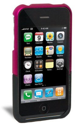 iFrogz Luxe Hartschalenetui für Apple iPhone 3G/3GS pink/schwarz