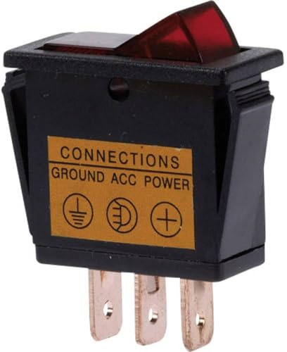 HP Autozubehör Rocker Switch Red Light-Up