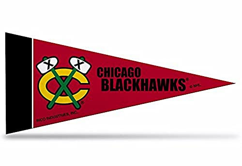 NHL Chicago Blackhawks Wimpel, Einheitsgröße, Teamfarbe