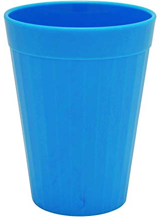 Harfield 200ml BlueTumblers (Pack of 6) Reusable Virtually Unbreakable Polycarbonate Drinking Cups