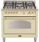 Lofra RBIG96MFTE/CI Piano cottura Beige, Acciaio inossidabile Gas A