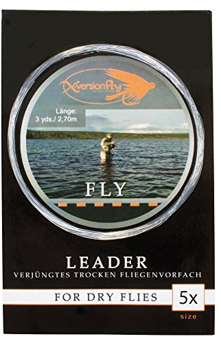 X-Version Fly Fly Leader, Verjüngtes Vorfach, Gr.5X, 0,16-0,42 mm
