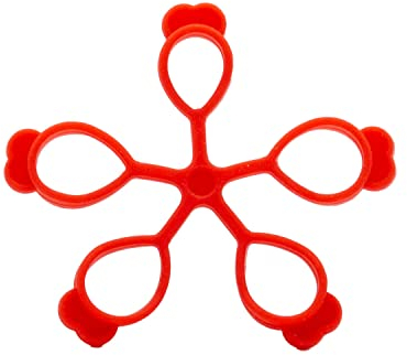 AFH Finger Expander | Hand Exerciser | Handtrainer | Fingertrainer | 1 Stück (mittel (rot))