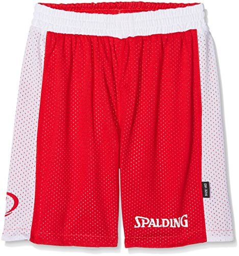 Spalding Kinder Essential Reversible Shorts, rot/Weiß, 140