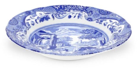 Spode Blue Italian Soup Plate 23cm (Set of 4)