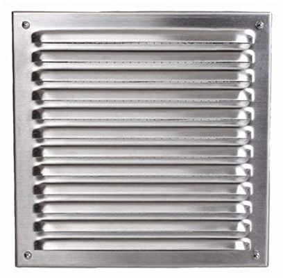 Rejilla de aire exterior (Acero Inoxidable Mate 23 x 23 rejilla de ventilación rejilla de horno