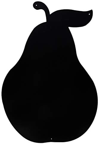 KalaMitica - Lavagna Magnetica da Parete - Scrivibile con Gessetti e Cancellabile - Pera - Nero Antracite - 56x38 cm