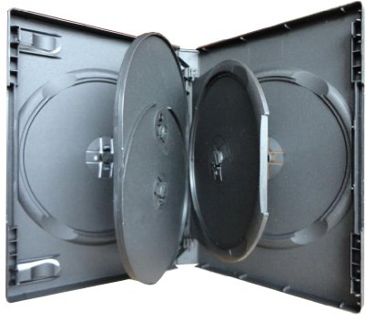 3x 5fach 5er DVD CD Box Hülle black