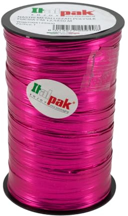 NASTRO METAL POLYSILK 12.5X50 FUCSIA
