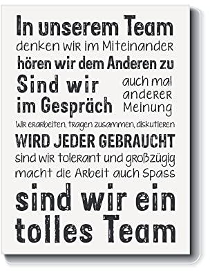 Bild Büro Team-Poster..im Gespräch.. werden Sie gebraucht..tolles Team, gutes Miteinander, Zusammenarbeit, DIN A3 Druck Plakat Firma Office