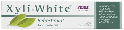 Now Foods I XyliWhite Gel I RefreshMint Zahnpasta I Fluoridfrei I Glutenfrei I 181g