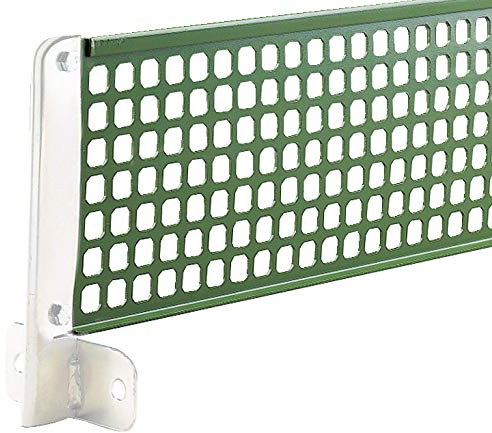 Sport-Thieme Tischtennisnetz Metall | Robust und Wetterfest | Beton-Tischtennisplatten | Inklusive Befestigungsmaterial | Outdoor | Permanente Befestigung | Grün