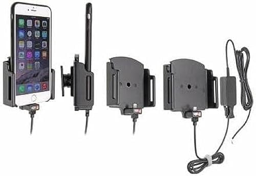 Brodit Gerätehalter 527667 | Made IN Sweden | mit Ladefunktion für Smartphones - Apple iPhone 11, iPhone XS, iPhone XR, iPhone X, iPhone 8 Plus und weitere