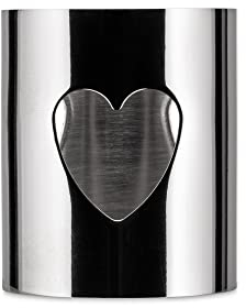 Alessi Napkin Ring, Heart Portatovagliolo Girotondo, Cuore, Acciaio Inossidabile, Argento