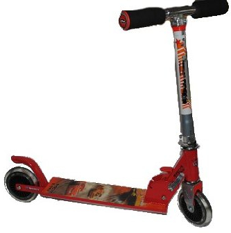 alles-meine.de GmbH Cars Streetroller Scooter Roller Metall 12 cm Räder 50 kg Car Lightning Mc