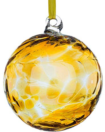 Sienna Glass November Geburtsstein Glass Freundschafts-Ball, Topaz