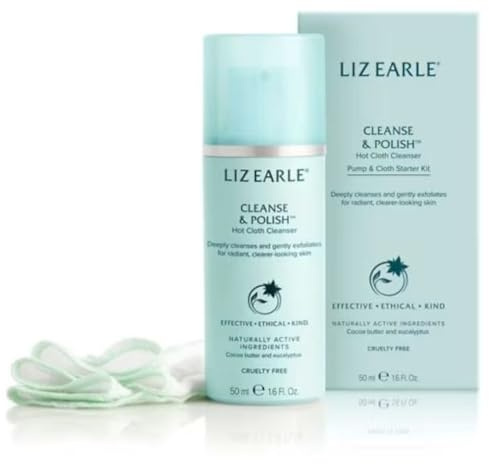 Liz Earle Cleanse & Polish 50ml Pump with Muslin Cloth