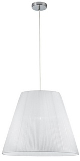 Trio Leuchten Pendelleuchte Organza-Schirm weiß 303500101