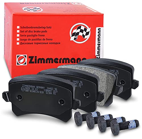 Zimmermann 24483.170.1 Series Brake Pads, Front, including Plate smorzante
