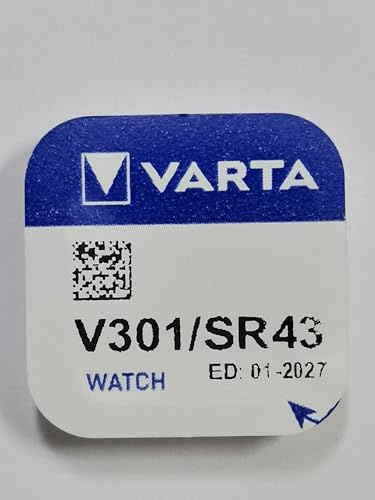 Varta Watch Battery Type: V301 Voltage: 1.55 V Size: 4.2 mm Diameter: 11.6 mm Blister PDA-Point
