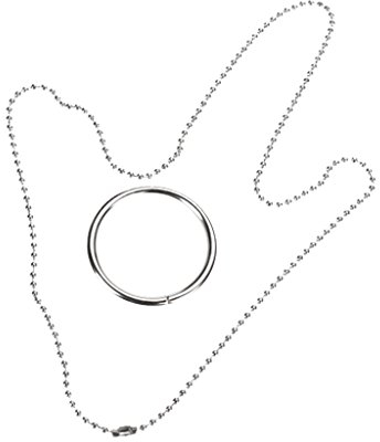 Magischen Ring Kette Metall Zaubertrick Requisiten Knoten