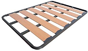 HOGAR24 Sommier à Lattes Larges renforcées avec Chevilles Anti-Bruit sans Pieds 90 x 200 cm