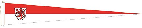 U24 Langwimpel Braunschweig Fahne Flagge Wimpel 250 x 40 cm Premiumqualität