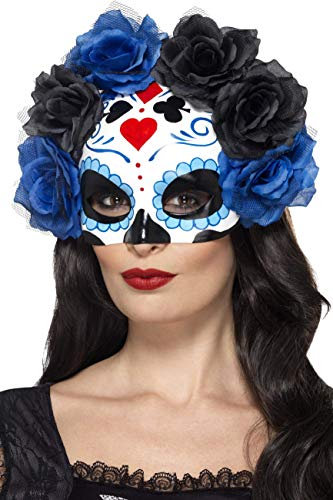 Smiffys 44640 - Damen Tag der Toten Augenmaske, One Size
