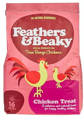 Feathers & Beaky | Chicken Treat | Promotes Good Health, with no artificial ingredients | Creates Happy Chickens | Made in the UK (5kg)