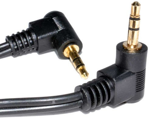 3,5 mm Deux Droit Angle Mâle Jack vers Jack Stéréo l'audio câble 1 m [1 mètre/1m]