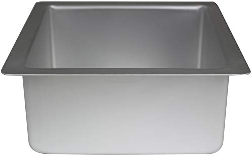 PME - Moule à Gâteau Carré en Aluminium Anodisé, 203 x 203 mm x 102 mm de Profondeur, Argent