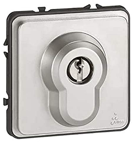 Legrand 077874 Soliroc IK10 IP54 Interrupteur à Clé, 2 Positions, 6A, 250V