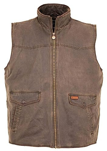 Outback Trading Men Landsman Insulated Warming Casual Water-Resistant Canyonland Outerwear Western Vest, Brown, XX-Large