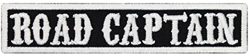 SOA sw, ROAD CAPTAIN Namensschild Rangabzeichen Motorad Kutte Patch Aufnäher