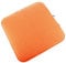 Filz Sitzkissen 6er Set in orange/dunkelgrau zum Wenden, waschbare Stuhlauflage mit Füllung inkl. Reissverschluss. Sitzauflage für Bank und Stuhl, Sitzpolster/Filzauflage weich gepolstert